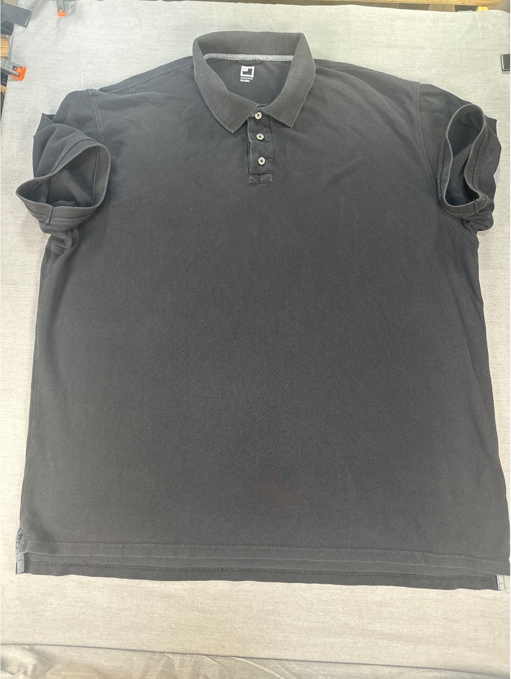 JCPenney Men's Black Polo Shirt 2XL 100% Cotton Classic Fit